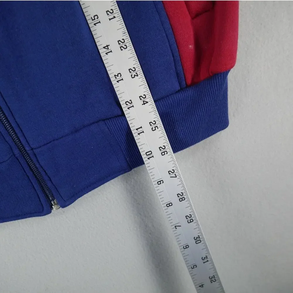 Vintage Y2K Hush Puppies Menswear Track Jacket Mens Size Medium Blue/White/Red